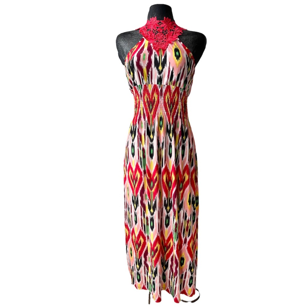 Isla bonita Casual Maxi Dress NWOT Red